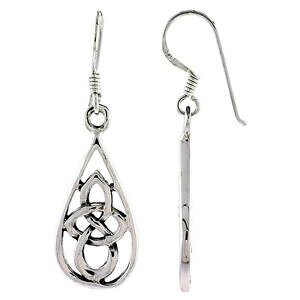 yzWG[EANZT[ Vo[X^[OmbgPgeBAhbvy_gCOargento sterling nodo celtico teardrop orecchini pendenti