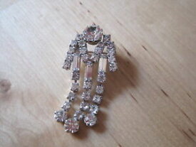 【送料無料】ジュエリー・アクセサリー ベルブローシュヴィンテージアンシエンヌアンストラスアートデコbelle broche vintage ancienne en strass art deco