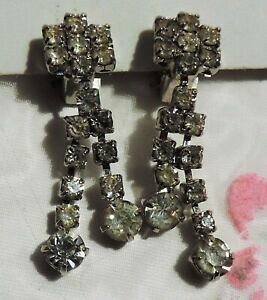 yzWG[EANZT[ AVGXrW[u[Nh[NbvXNX^uNX^AWFeBe[Wanciens bijoux boucles doreilles clips cristal blanc meta