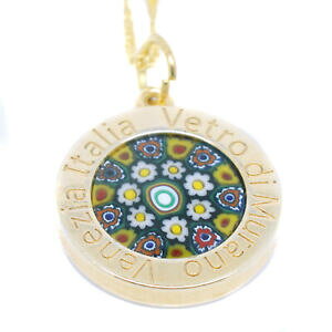 �y���������z�W���G���[�E�A�N�Z�T���[ �����[�i���F�l�c�B�A�S�[���h���b�h�C�G���[�C�G���[�O���[�������m�K���X�y���_���g�l�b�N���Xcollana pendente di vetro di murano verde giallo bianco rosso oro 