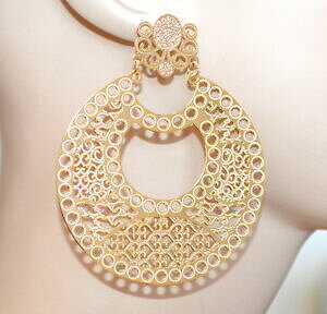yzWG[EANZT[ S[hS[hCOy_gt[v^bNorecchini oro dorati donna cerchi pendenti filigrana lucidi metallizzati cc125