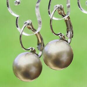 yzWG[EANZT[ COXtXL[p[v`iCgO[v`iJ[COnuovo orecchini 12mm swarovski perle in platinumgrigio chiaroplatino colori orecchini