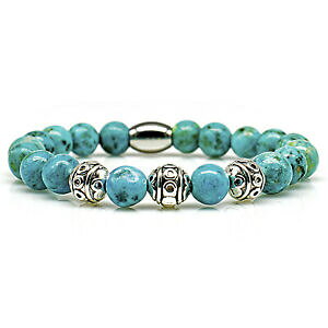 yzWG[EANZT[ AK^uXbguXbgp[^[RCYuXbgr[YVo[{[XeXagata braccialetto bracelet perle bracciale turchese beads sfera arge