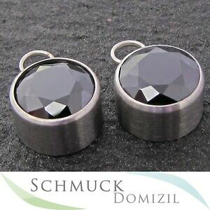 yzWG[EANZT[ WRmXeXRNVNIg[[melano collezione in acciaio inoxcreolen rimorchi con zirconi nero