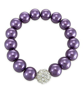 �y���������z�W���G���[�E�A�N�Z�T���[ �X�g���X�p�[���u���X���b�gbracciale perle con strass elemento, colore a scelta