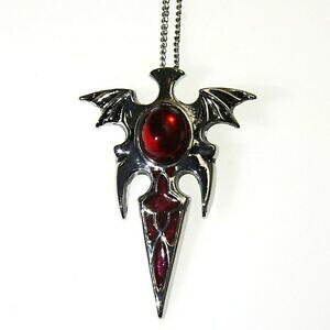 �y���������z�W���G���[�E�A�N�Z�T���[ �u���b�h�l�b�N���X�y���_���gvampire sangue amuleto collana con pendente rosso figli della notte cn14