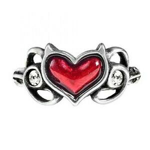 yzWG[EANZT[ gfrubhbhOn[gSVbN}jLANX^XtXL[P[Xlittle devil alchimia anello rosso sangue cuore smalto gotico cristallo 