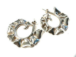 �y���������z�W���G���[�E�A�N�Z�T���[ �r�W���[�A���A�Q�N���I�[���N�[���N�����C�������Obijou alliage argente creoles coeur clous earrings