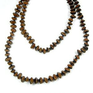 yzWG[EANZT[ EbhuE`F[`F[i`p[lbNXnuovo 100cm collana con perline legno marrone catena allinfinito perle catena perle naturali