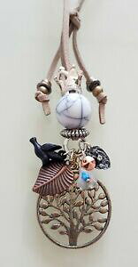 �y���������z�W���G���[�E�A�N�Z�T���[ �l�b�N���X�i�`�������E�G�X�g���U�[�c���[�`�b�vcollana da donna vita naturale albero in pelle punta nr 32 5517