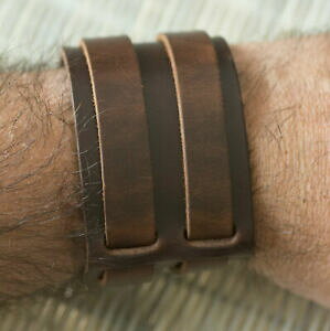 �y���������z�W���G���[�E�A�N�Z�T���[ �W���j�[�f�B�[�v�u���E�����U�[�t�H�[�X�u���X���b�gbraccialetto da force in pelle autentica marrone stile johnny deep 49