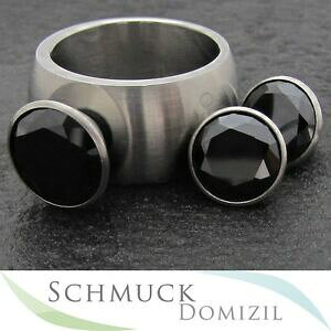 yzWG[EANZT[ XeXOWRjmRNVmelano collezione in acciaio inoxanello di trafilatura conicanero zirconi 12 mm