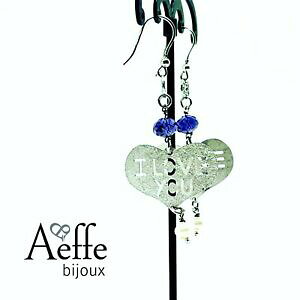 yzWG[EANZT[ COVo[n[gy_gr[Yorecchini da donna argento 925 cuore love con perlina pendente anallergici