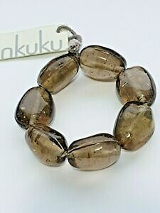 yzWG[EANZT[ pVfR^XRkNNACXGt}TGeBP^XAlNT_Xpulseira de contas com nkuku iris em fumaca etiquetas anexadas