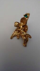 yzWG[EANZT[ J[NXtH[O[CGWFsu[`C{bNXvery rare early kirks folly birthstone green may angel pin brooch in box