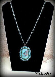 【送料無料】ジュエリー・アクセサリー ガラスペンダントマジックビーズネックレスcharming magico perline collana con un ciondolo a forma di farfalla in vetro