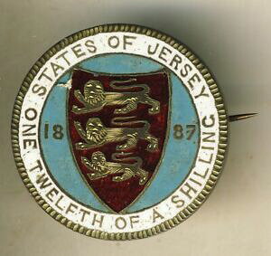 yzWG[EANZT[ u[VG}CcGXIuVOW[W[broche emaillee one twelth of a shilling jersey 1887