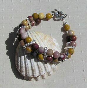 yzWG[EANZT[ [JCgWXp[NX^O}[uXbgfU[gObcmookaite jasper crystal gemstone glamour bracelet desert glitz