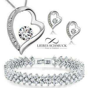 【送料無料】ジュエリー・アクセサリー キュオーレセットハートペンダントイヤリングハートチェーンシルバーブレスレットnuova inserzionecuore set regalo donna cuore ciondolo orecchini cuore catena braccia