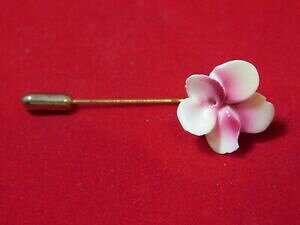 yzWG[EANZT[ Be[WXeBbNs[YoCIbgt[J[S[hbritannico vintage dipinto osso cina bastone pin rosa violetto fiore color oro