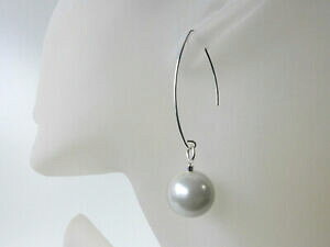 yzWG[EANZT[ TCCOp[RAVFp[Vo[p[zCgCOa sign * perle orecchino * 14 mm nucleo conchiglia perla perla argento 925 bianco orecc