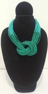 yzWG[EANZT[ {zVbNV[TVfO[vbgr[YlbNXnuovo costume da fatti a mano boho chic mare sole sfumati verde knot trama grossa collana di p