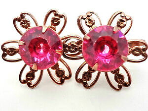 yzWG[EANZT[ [YXgXBe[WobNXN[fUCCOorecchini a fiore con rosa strass vintage rame vite posteriore floreale design w