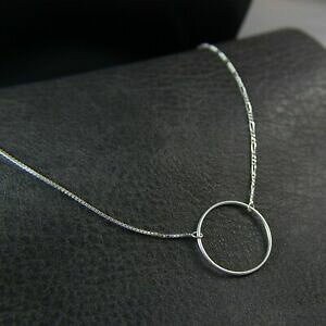 �y���������z�W���G���[�E�A�N�Z�T���[ �I���W�i���V���o�[�X�^�[�����O�`�F�[���W���R���l�b�N���X�T�[�N��originale 925 argento sterling catena asimmetrica karma collana girocollo cerchio uk