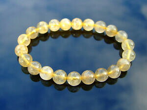 yzWG[EANZT[ S[feBG[gNH[ci`WFXg[uXbgq[Ogolden rutilated quartz natural gemstone bracelet 69 elasticated healing