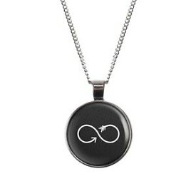 【送料無料】ジュエリー・アクセサリー ミレリーネックレスアンエンドリッヒツァイヘンモチーフシルバーmylery collana con motivo unendlichzeichen infinito nero bianco argento o