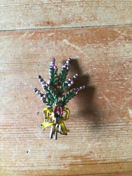 楽天市場 送料無料 ジュエリー アクセサリー ファンタジアヴィンテージジョイアスリンドブロチェピノエスコチェスボニーヘザーfantasia Vintage Joias Lindo Broche Pino Escoces Bonnie Heather Hokushin