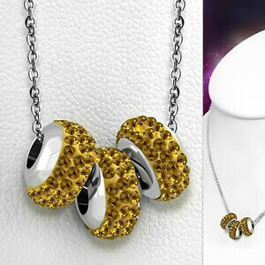 �y���������z�W���G���[�E�A�N�Z�T���[ �R���G�[���A���A�V�G�C�I�L�V�h�u���A�g���������W�F�h�r���X�h�A�x�b�N�R���A�[�h�y��collier en acier inoxydable a trois rangees de billes de avec collier de perle