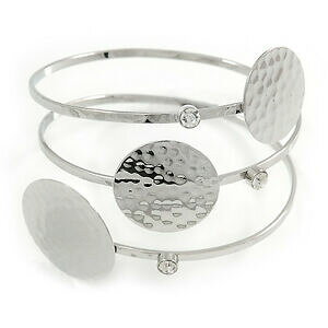 yzWG[EANZT[ n}[fBe[gvT[NNX^A[uXbguXbgtriplo cerchio con dettagli in martellato, cristallo bracciobracciale braccialetto in