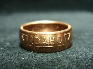 yzWG[EANZT[ RCOAC_zTCYWFXe[gTo[handmade us coin anelloidaho, taglia o us 7 14, gem stato, sun valley, r79