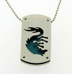 yzWG[EANZT[ hShbOXeXy_g^Odragon dog tag ciondolo in acciaio inox