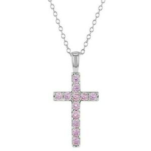 yzWG[EANZT[ Vo[X^[OWRjX^btNXy_glbNX925 argento sterling zirconi bastone croce religioso ciondolo collana ragazze