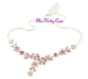 yzWG[EANZT[ Be[WVo[sNt[YnEbhlbNXNX^decorativo vintage argento rosa fiori hollywood collana con cristalli