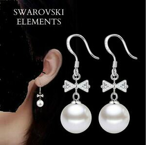 yzWG[EANZT[ u[NhCy_eXp[k[hXtXL[RGcA[WFgk[boucles doreilles pendantes perle noeud swarovskiR elements argent 925 neuves