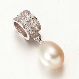 yzWG[EANZT[ p[}bVuhbvX^[OVo[[sAr[Yacque dolci perle goccia massiccio 925 sterling silver cz perline europee