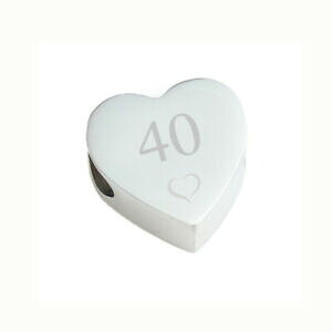 yzWG[EANZT[ Tix?p[\iCYn[g`[r[YtBbg`[uXbgsanabelle? 40th birthday personalised heart charm bead fits charm bracelets