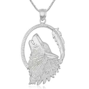 yzWG[EANZT[ X^[OVo[Ety_gwbhAJC^AP[Xargento sterling lupo pendente testa, prodotto in usa, 18 italiano astuccio