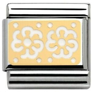 yzWG[EANZT[ W[m~l[gNVbN[XS[hzCgt[nomination componibili classic pizzo oro fiori bianchi link 03028102 rrp  25