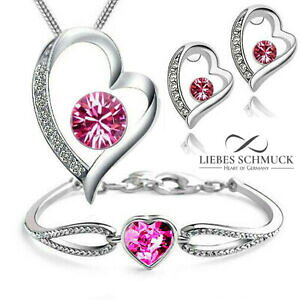 yzWG[EANZT[ donna bracciale cuore donne regalo cuore ciondolo argento 925 cuore bracciale zirconia