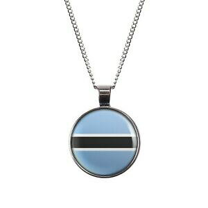 �y���������z�W���G���[�E�A�N�Z�T���[ �}�C�����[�n���X�P�b�g���e�B���{�c���i�K�{�����t���b�O�o�[���V���o�[�I�[�_�[mylery halskette mit motiv botswana gaborone flagge silber oder bronze 28mm