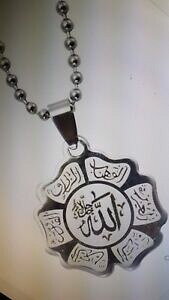 yzWG[EANZT[ CXAb[XeXy_gcharm musulmana allah forma fiore pendente in acciaio inox per le donne amp; uomini