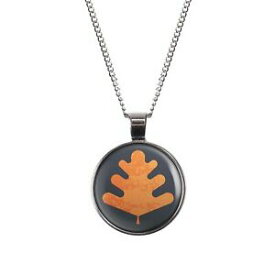 【送料無料】ジュエリー・アクセサリー シートシルバーブロンズマイレリーネックレスmylery collana con motivo autunno fogliame foglio n 10 argento o bronzo 28mm