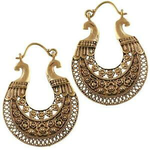 yzWG[EANZT[ uXCOJ[S[hObhp^[AeB[N{[S[fbrass orecchini colori oro circa ornament fiori motivo griglia sfere antico golden