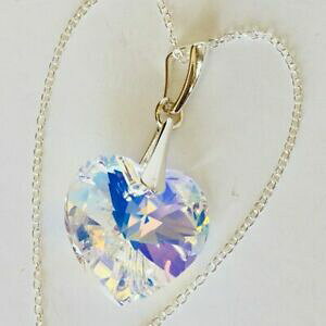 yzWG[EANZT[ Vo[X^[ONX^XtXL[n[glbNXy_g925 argento sterling cristallo swarovski elements cuore collana ab ciondolo regalo