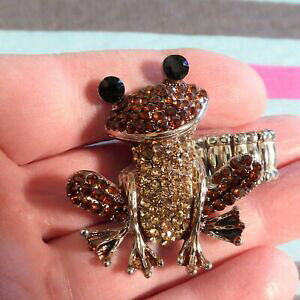 �y���������z�W���G���[�E�A�N�Z�T���[ �J�G�������Oanello doro di cristallo frog estensibile in lega dargento wow diversi