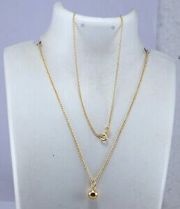 yzWG[EANZT[ X^[OVo[~NVo[S[hbLfUClbNX925 argento sterling 2 micron argento placcato oro nuovo design collana 533cm